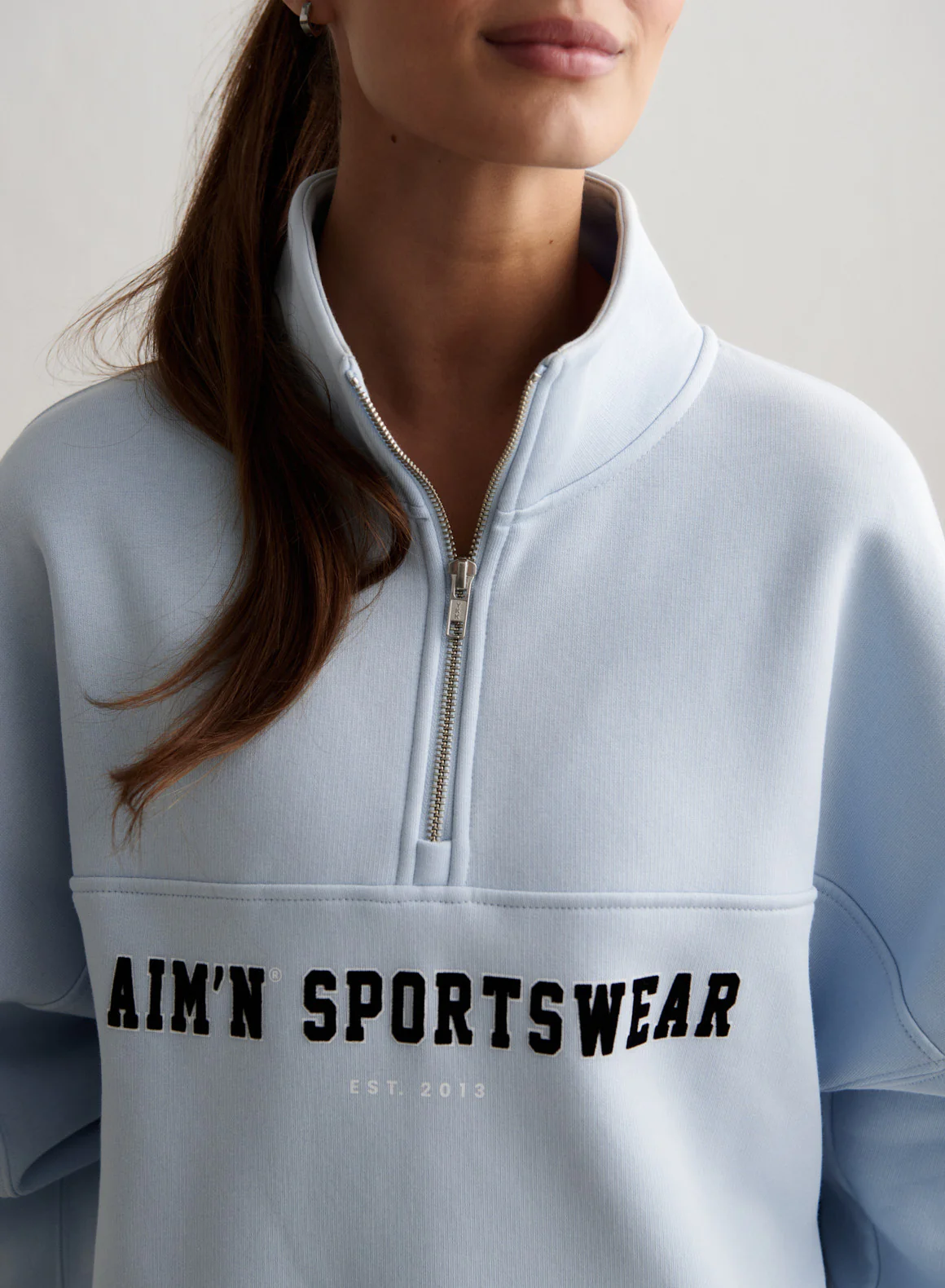 Aura Varsity Sweat Half Zip - Image 3