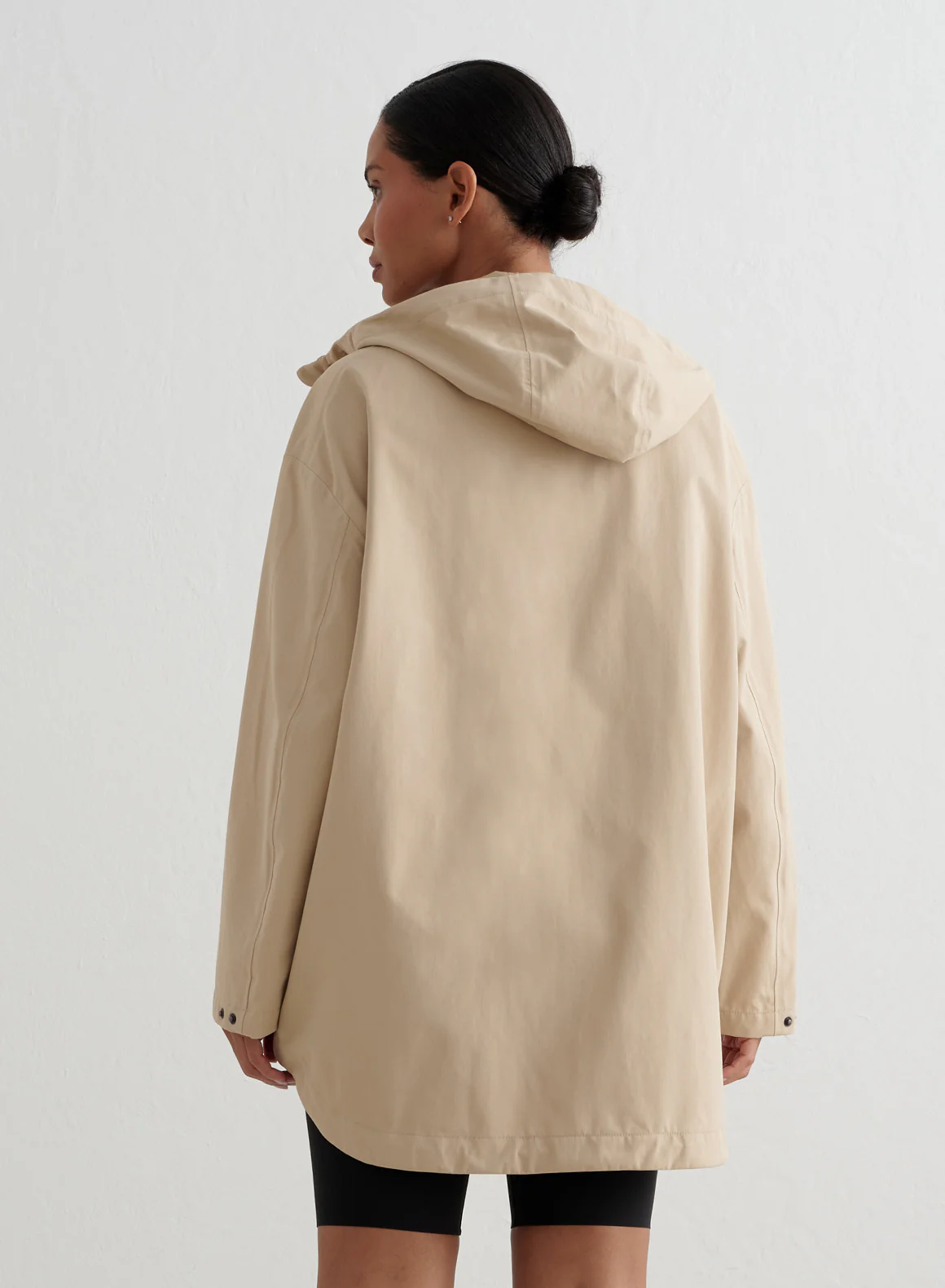 Beige Waterproof Oversized Anorak - Image 2