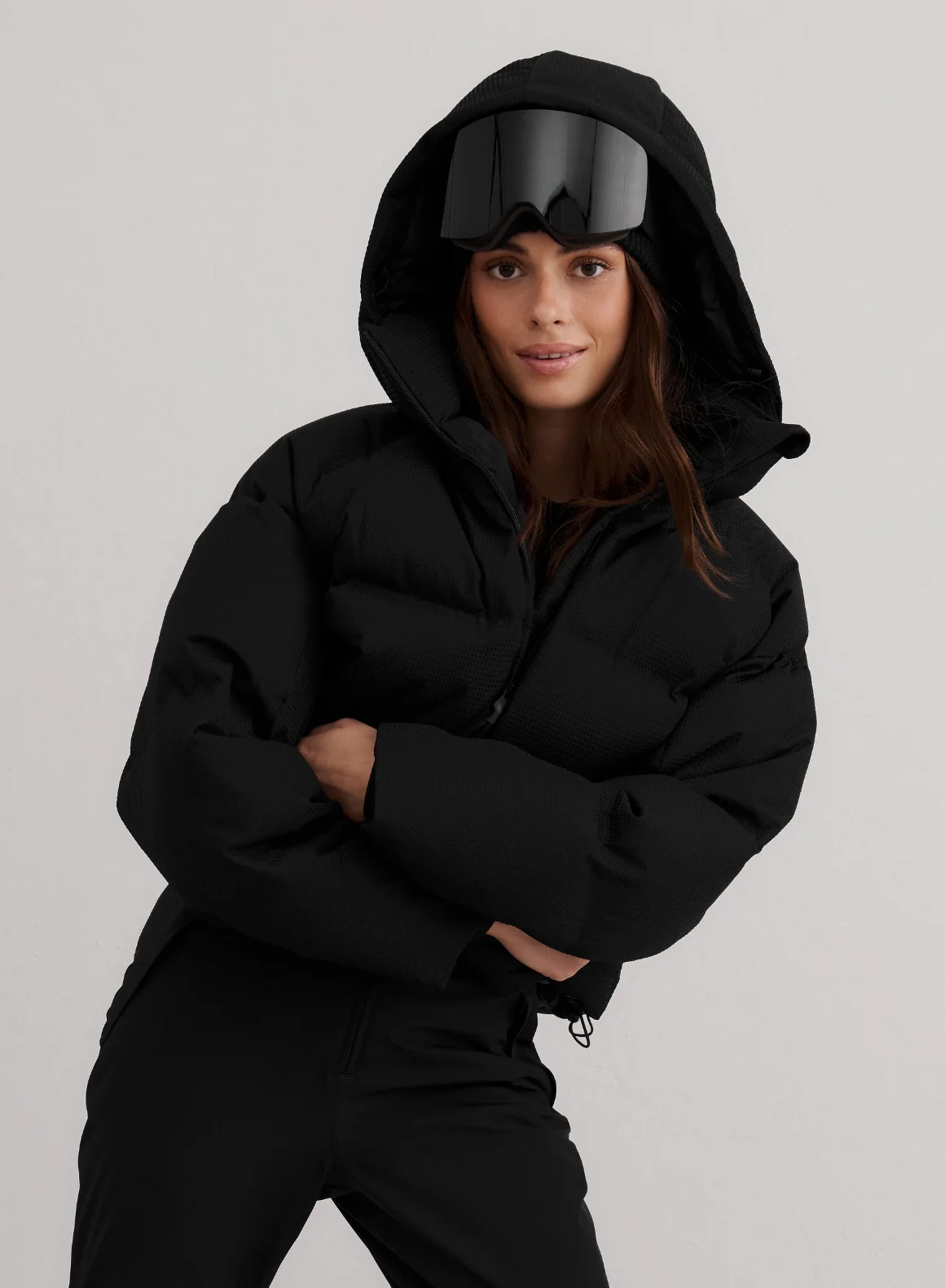 Black Cortina Puffer Jacket