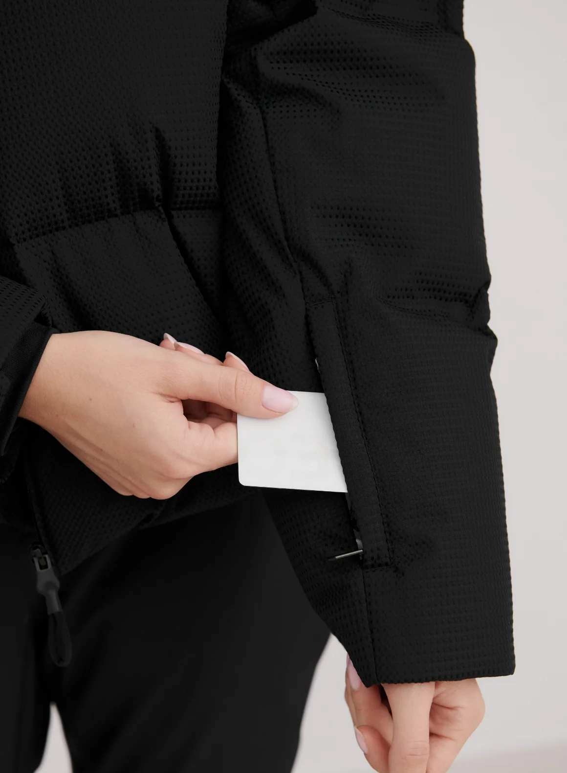 Black Cortina Puffer Jacket - Image 6