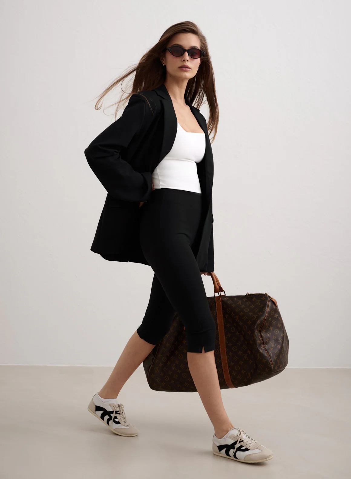 Black Luxe Capri Pants