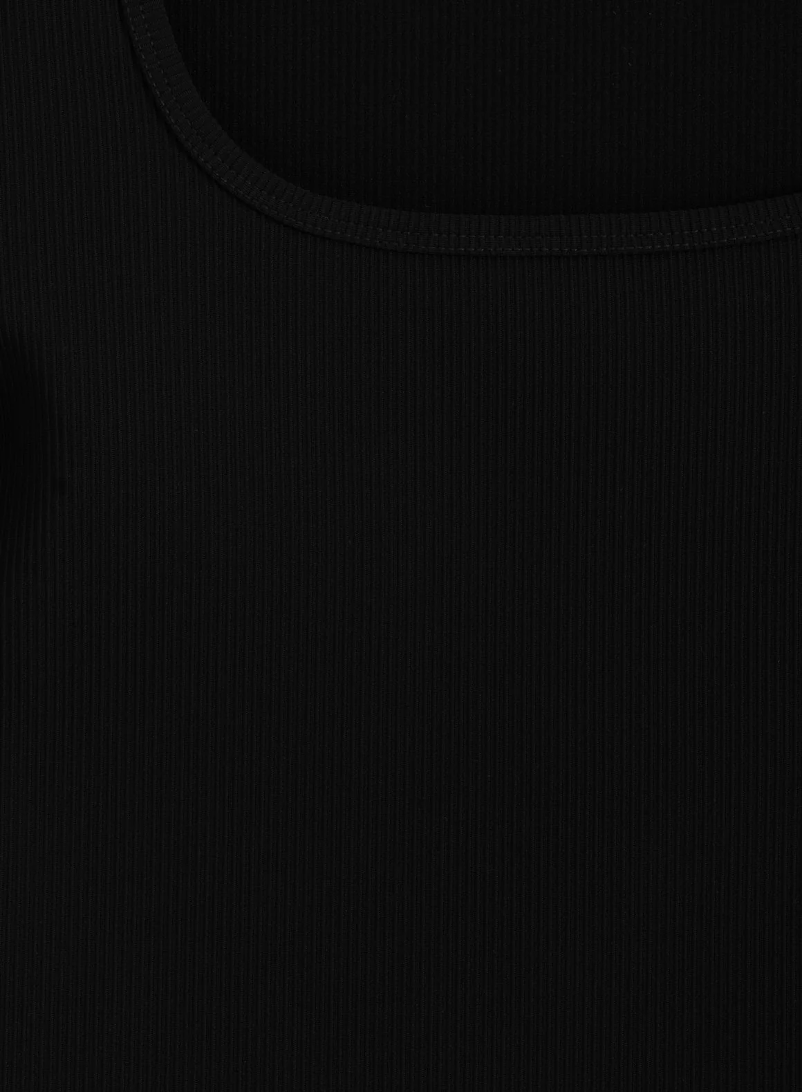 Black Ribbed Performance Short Sleeve - Image 6
