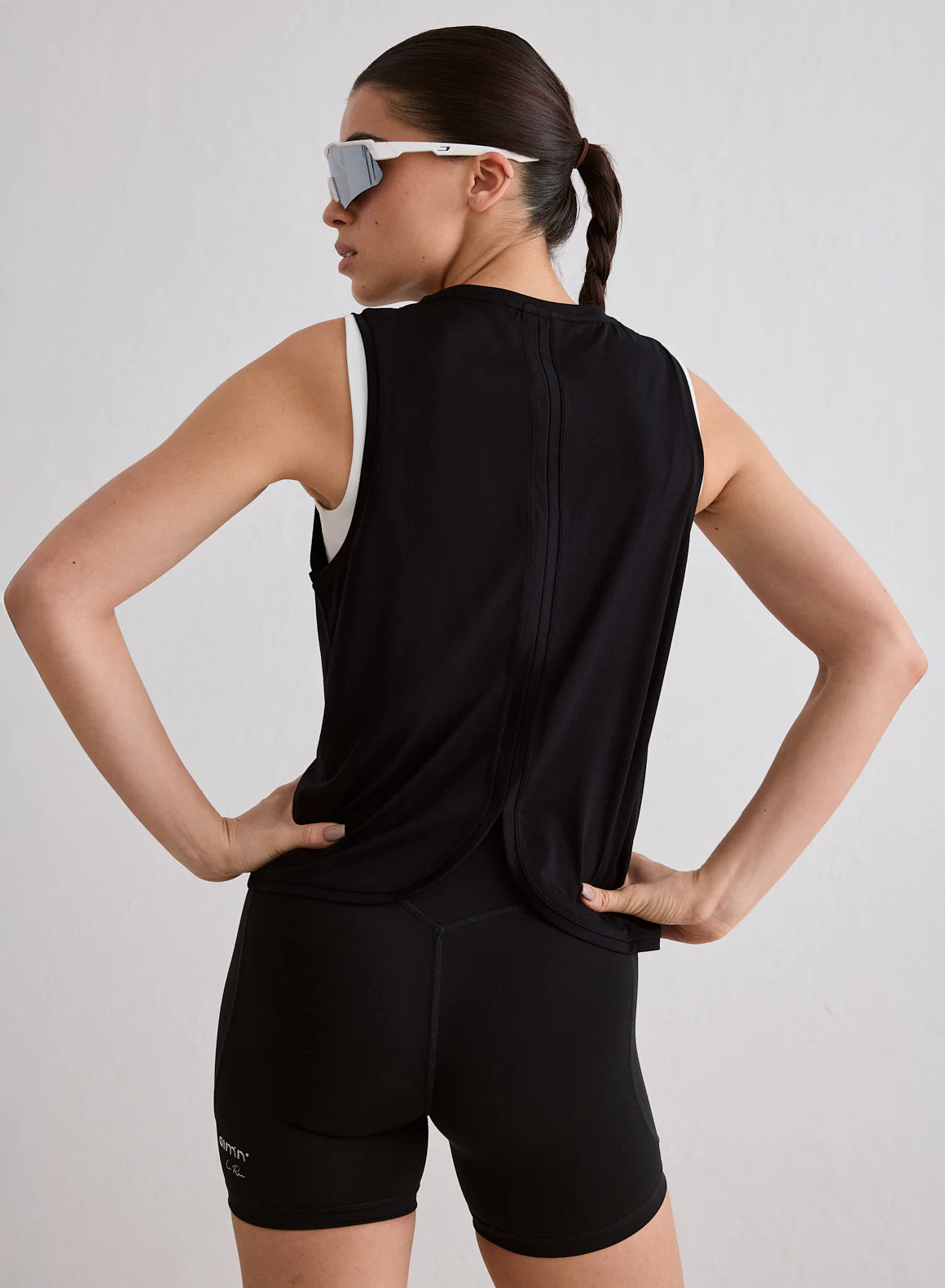 Black Seamless Running Top - Image 3