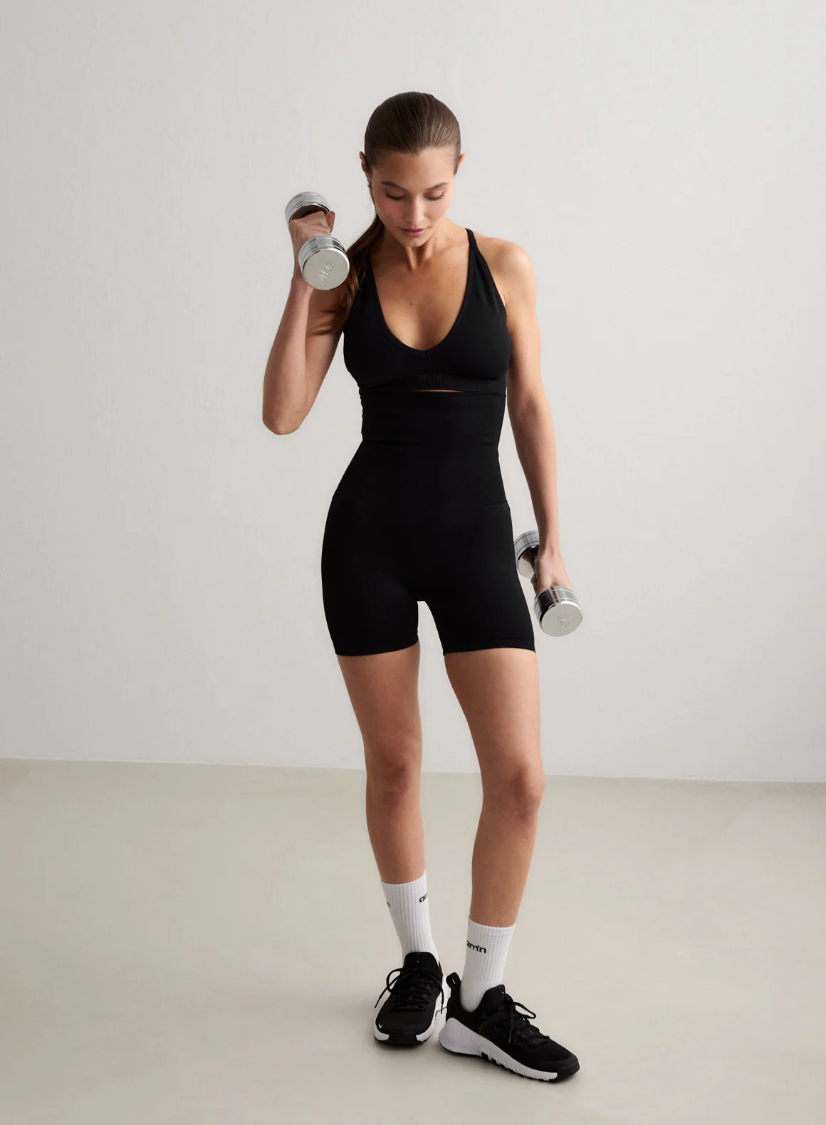 Black Shape Seamless Core Control Hotpants - Image 4