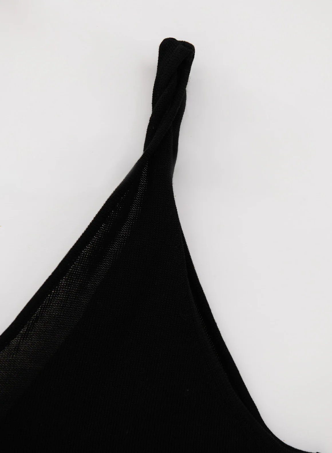 Black Silk Knit Singlet - Image 9