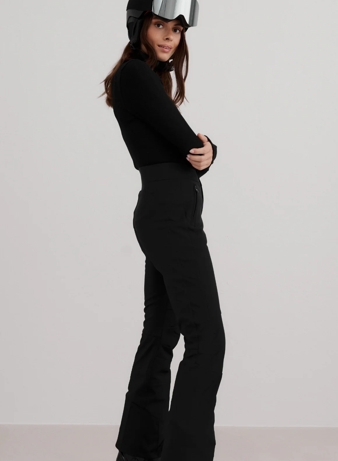 Black Stretch Thermo Pants - Image 3