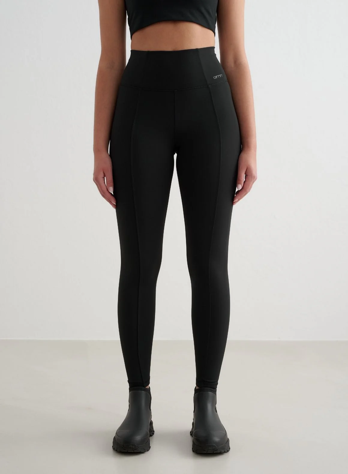Black Warming Pintuck Tights