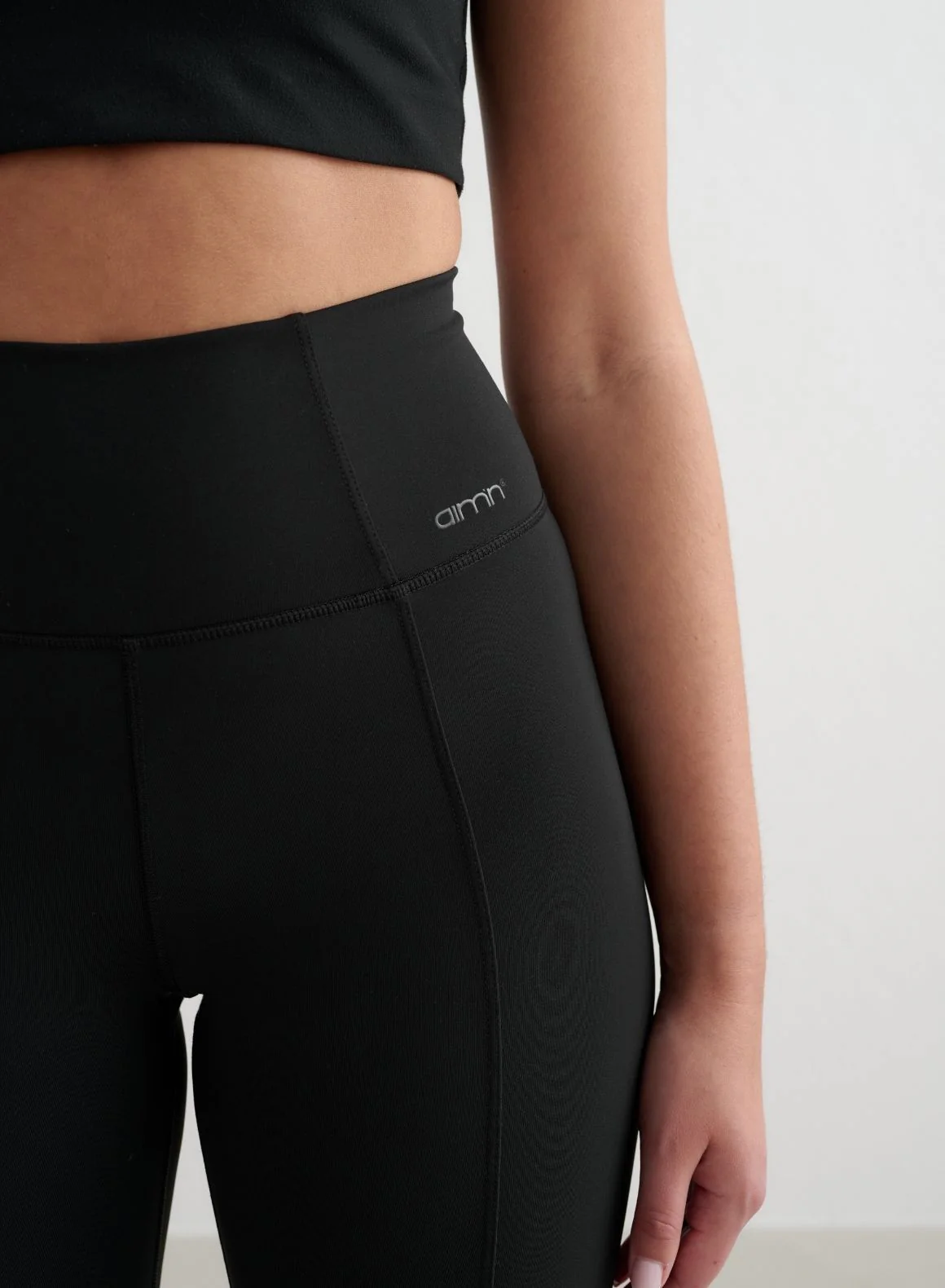 Black Warming Pintuck Tights - Image 6