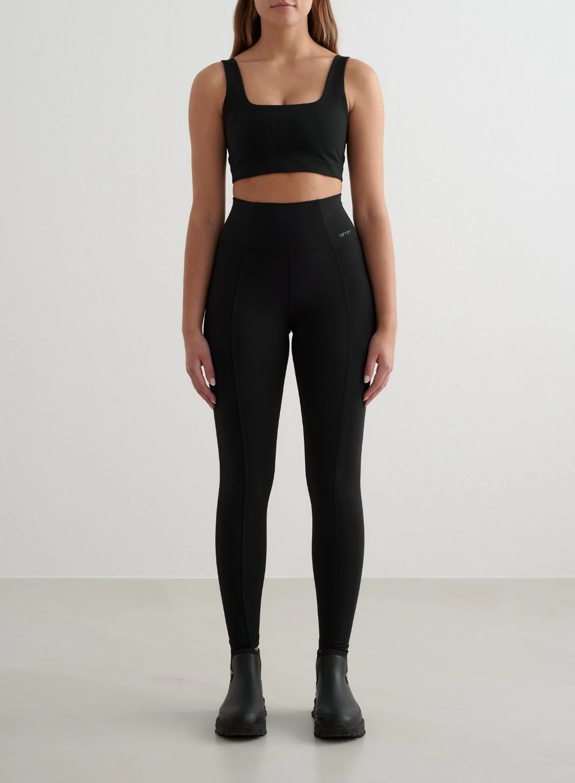 Black Warming Pintuck Tights - Image 7