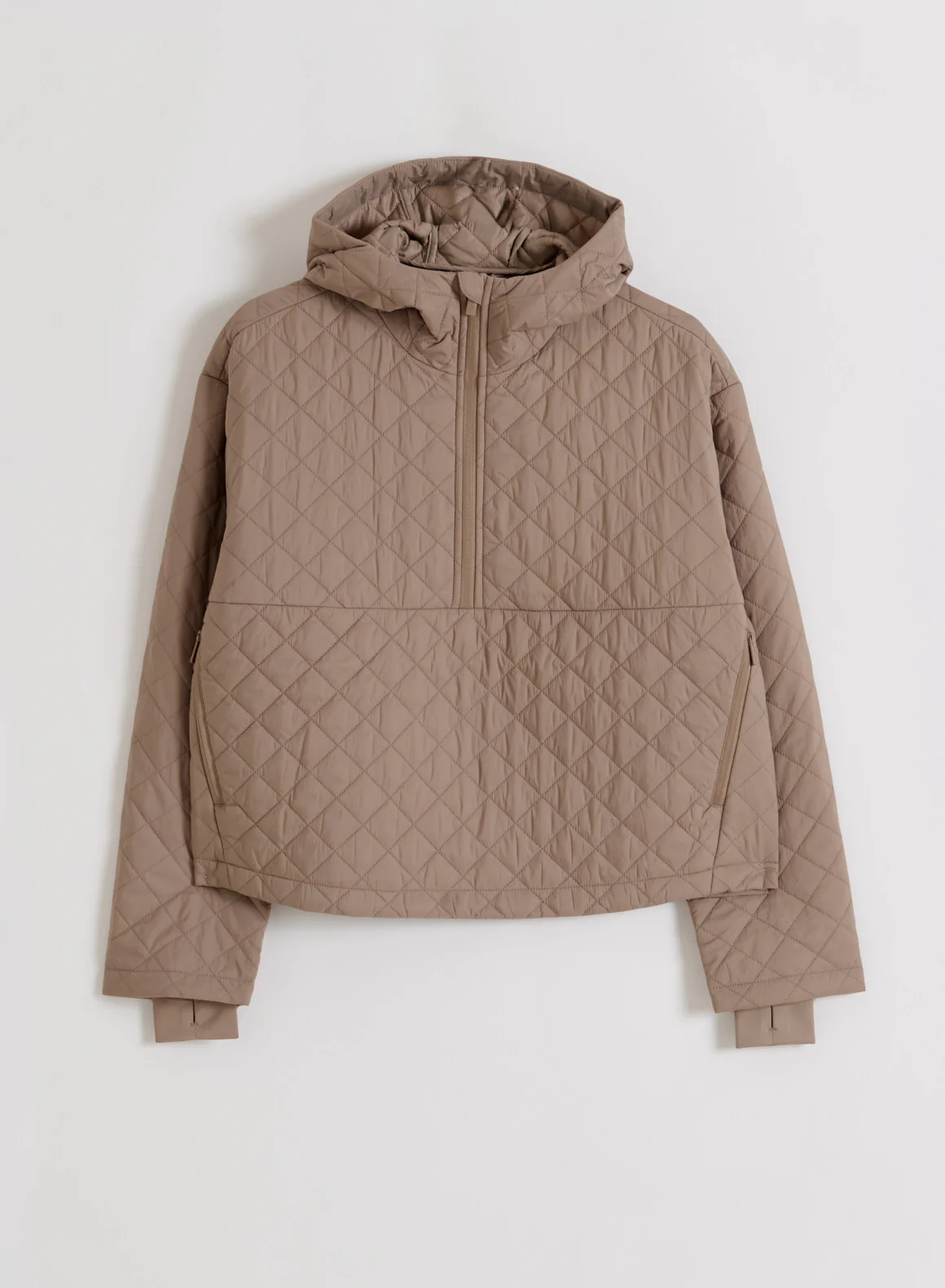 Espresso Cropped Quilted Anorak - Image 6