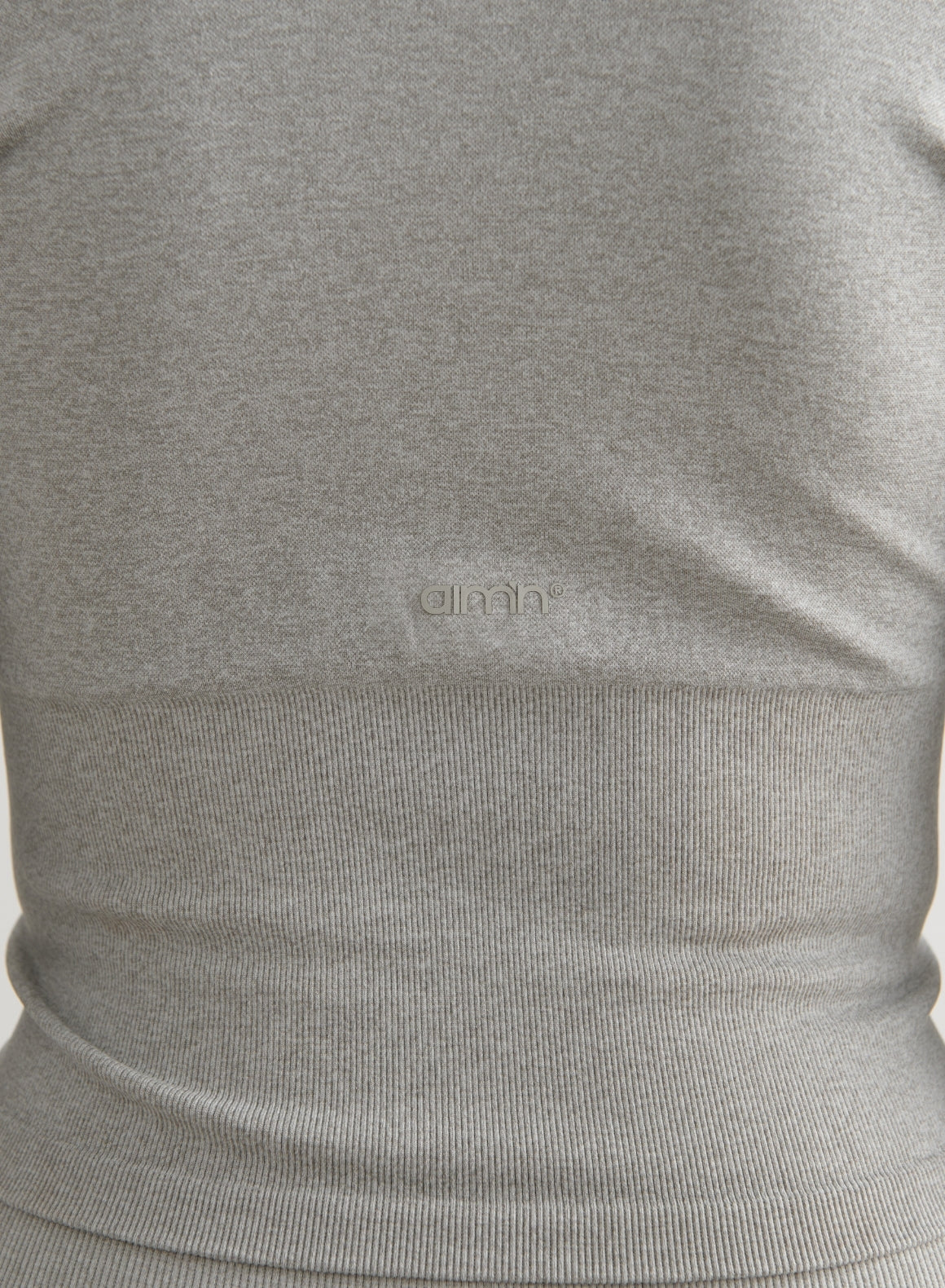Grey Melange Shape Seamless Zip Jacket - Image 6