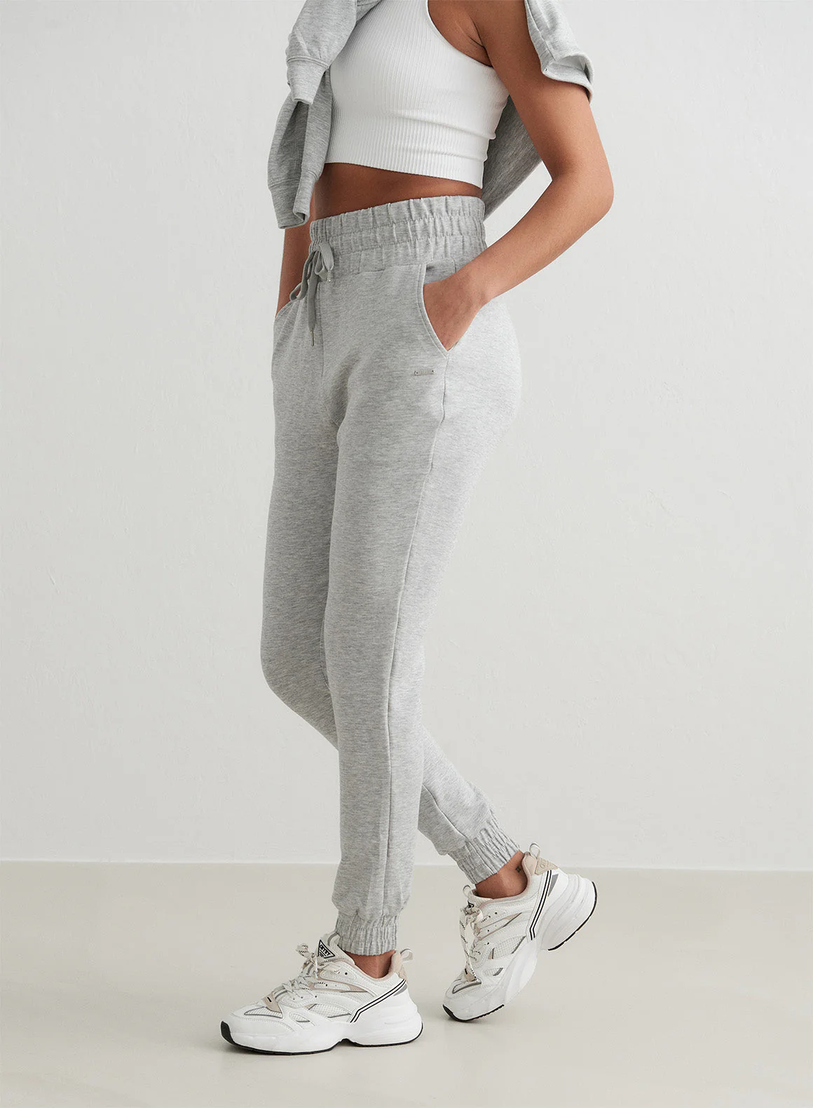 Light Grey Melange Comfy Modal Set - Image 3