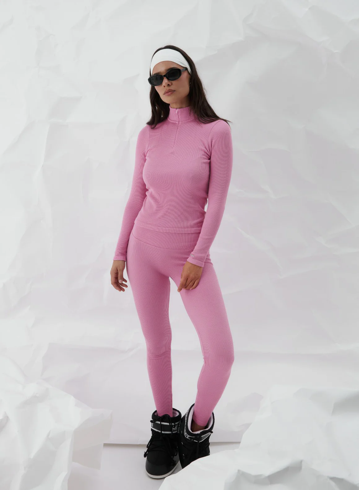 Peony Pink Ribbed Wool Set