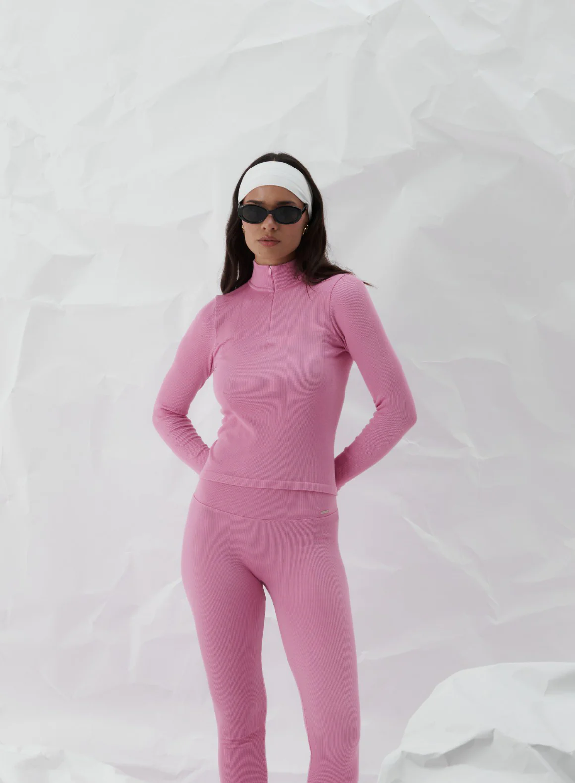 Peony Pink Ribbed Wool Set - Image 5