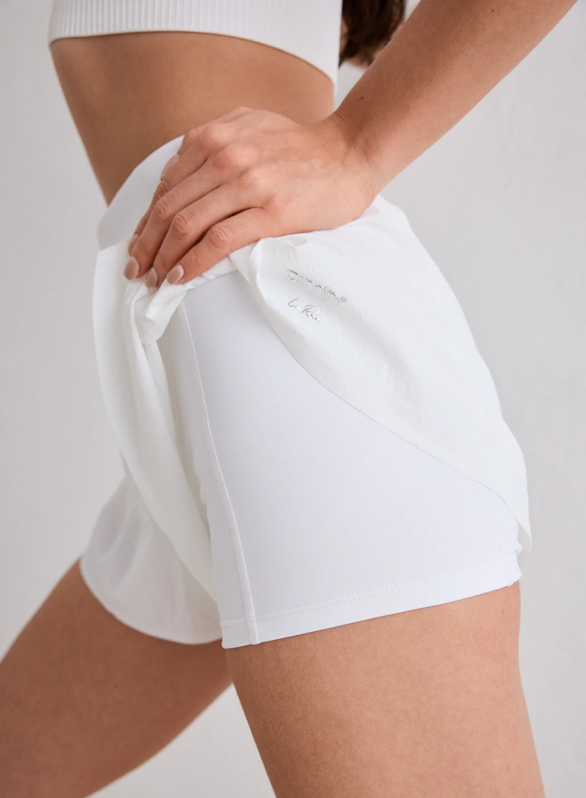 White Running Shorts - Image 3