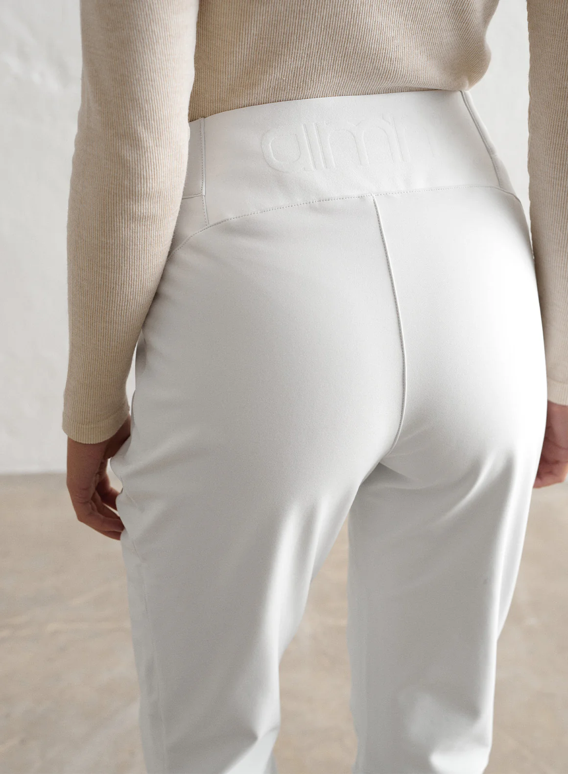 White Stretch Thermo Pants - Image 6